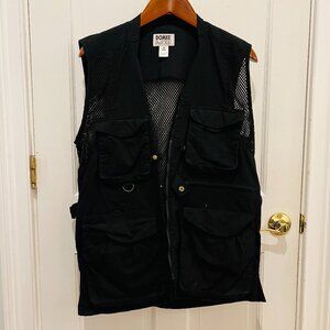Domke PhoTOGS Utility Photo Vest Medium Black Mesh 13 Pockets Professional Zip